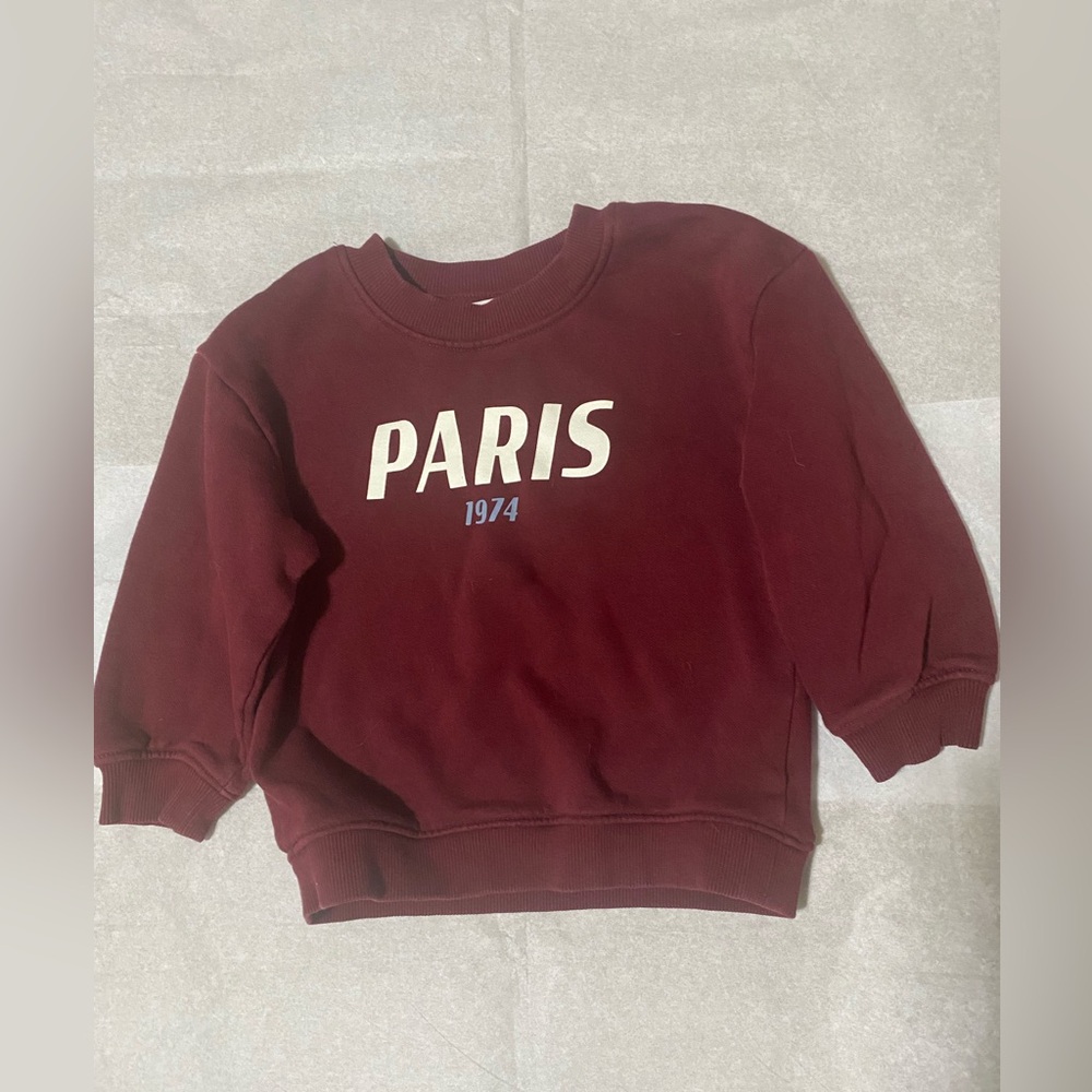 H&M Deep Red Sweatshirt